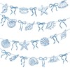 Blue Bow Starfish and Seashell Banners Under The Sea Paper