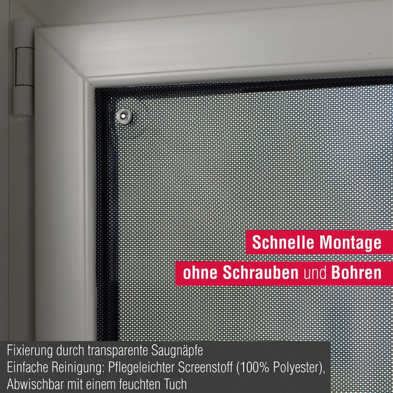 Gardinia Flexible Sun Shade, Black , 40 x 80