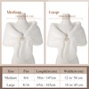 Geyoga Faux Fur Shawl Wrap Stole Shrug Winter Bridal Wedding
