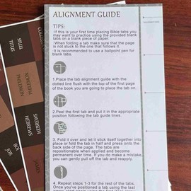 Thinkor Reposition Laminated Bible Tabs, Large Print Stickers, Easy to Read & Apply Bible Tabs for Women & Man (Earthy Brown)
