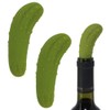 Pack-2 Funny Pickle Wine Stoppers, Decorative Wine Gifts, Air Tight