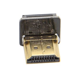 cyfpv Up de 90 grados Ángulo HDMI Tipo A macho & hembra conector para FPV HDTV Multicopter fotografía aérea..., Down-Angled