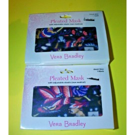 Vera Bradley 2 CT. VERA BRADLEY "FOXWOOD "  ADULT FACE -  MASK -NEW