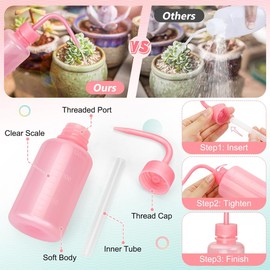 Valchoose 150ML Pink Wash bottles squeeze 5.1oz Mini Professional, Water Bottle for Lash Extensions, Easy to Carry Lash water bottle squeezer (1Pack) Ease of Use