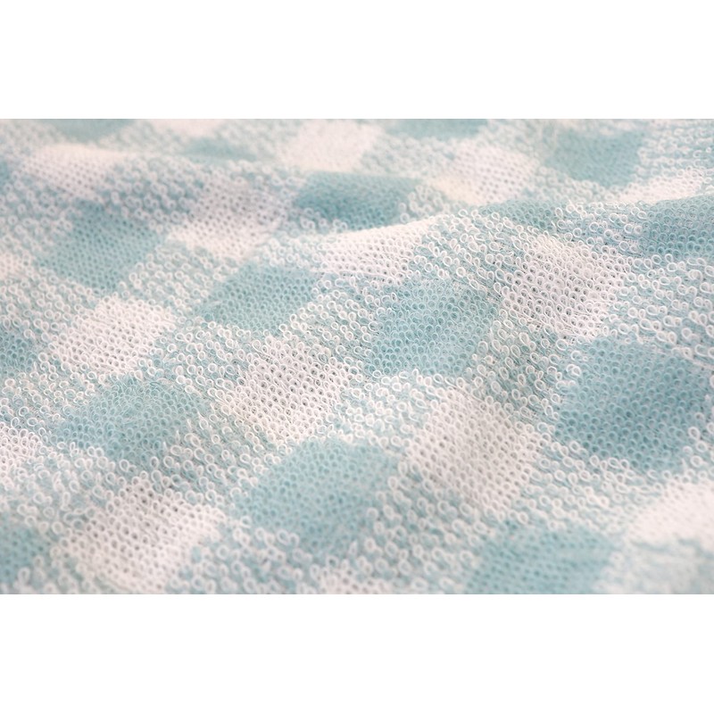 Kosugizen Face Towel, Claire Check, 13.4 x 31.5 inches (34