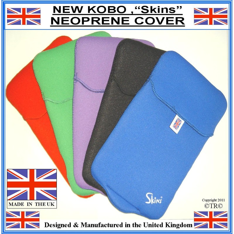 Proline Skins KOBO Touch Neoprene Cover, Black, Small