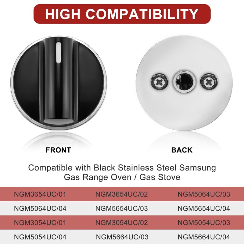 AMI PARTS 00650847 Knobs Cooktop Stove Knobs Fit for Bosch