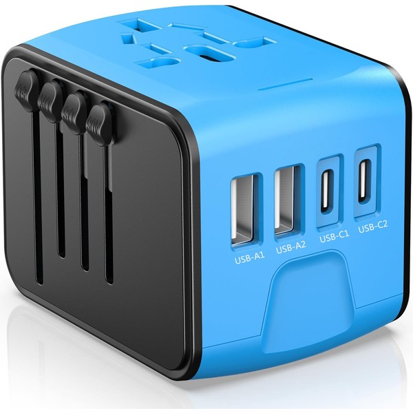 JMFONE Universal Travel Plug Adapter, International Power Adapter with 2