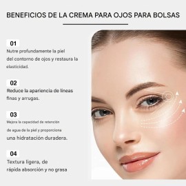 Mopoyat - Crema Para Los Ojos - Hidratante Y Iluminadora - Reduce Las Lneas De Expresin - Reduce La Hinchazn - Textura Ligera, Rpida Absorcin - Crema 