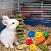 Grddaef 20 PCS Bunny Chew Toys for Teeth, Natural Rabbit