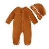 Yoisdtxc Toddler Baby Girl Boy Gingerbread Man Romper Bow Tie