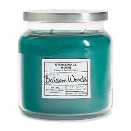 Stonewall Home Balsam Woods, Medium Apothecary Jar Candle