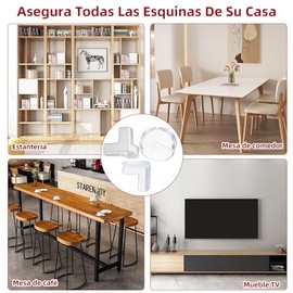 23PCS Esquineros Protectores Y Bordes para Niño,Tira Protectora Borde 10mm*3 m + 22 Esquinas para Muebles, Protector de Mesa Transparente para Seguridad Niños, Anticolisión Proteccion de Bordes