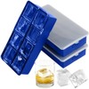 Gorilla Grip Slow Melting Large Silicone Ice Cube Tray for