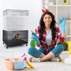 Shappy Extra Large Adjustable Bird Cage Cover Seeds Feather Catcher