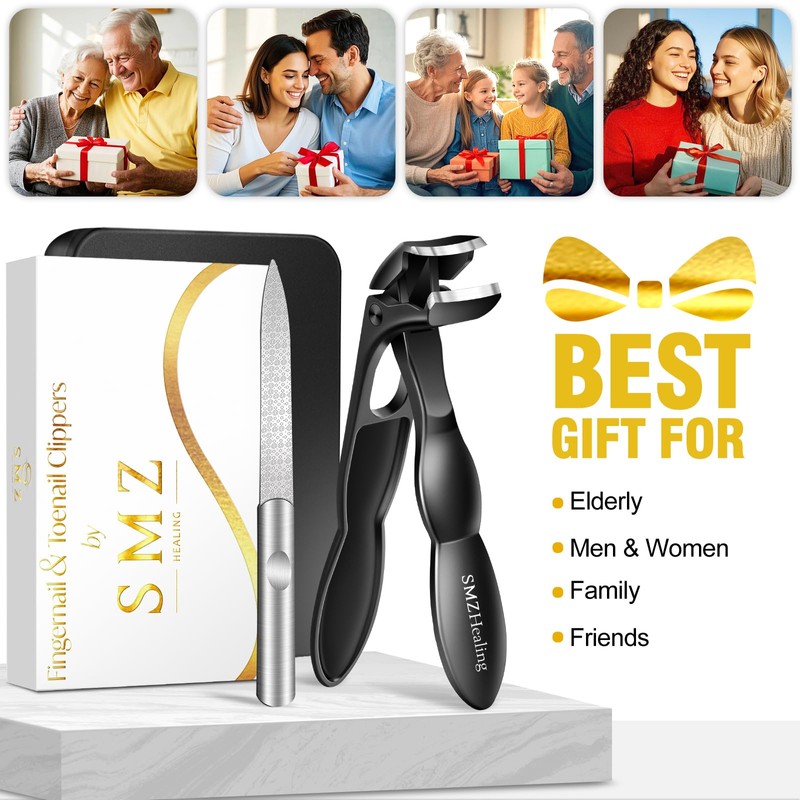 Toenail Clippers for Seniors Thick Nails, 2026 Angled Head Large