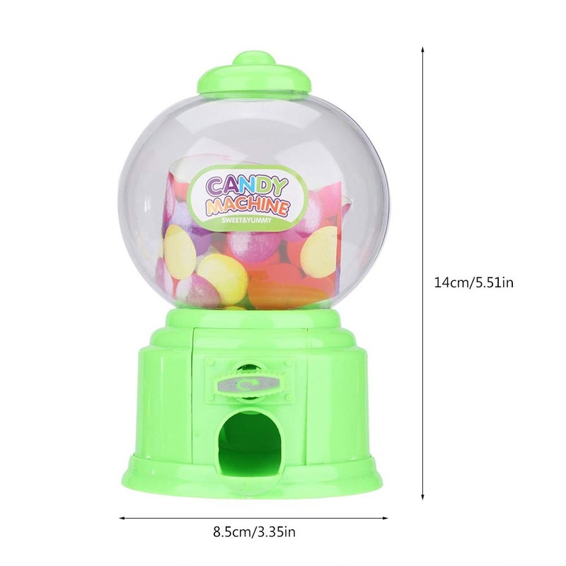 May Gifts Children Candy Machine, Plastic Mini Gumballs Dispenser Kids