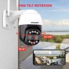 Unitoptek 8x Zoom Dual Lens 2 Way Auido WIFI CCTV