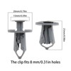 YINETTECH 50 x Grey Longer Trim Panel Fixing Lining Clips