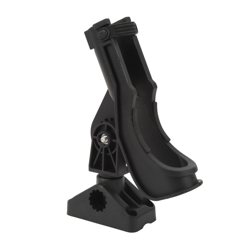 Fishing Rod Holder Clamp Base 360° Adjustable Rotating Weatherproof Open