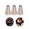 Extra Large Round Piping Nozzle,5/8" Big Plain Piping Tip for