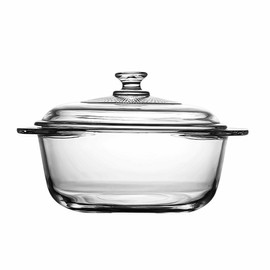 0.93L Glass Casserole Dish with Lid Round Casserole Dish 6.2 inch Glass Microwave Bowl With Glass Lid Casserole Cookware (31 oz)