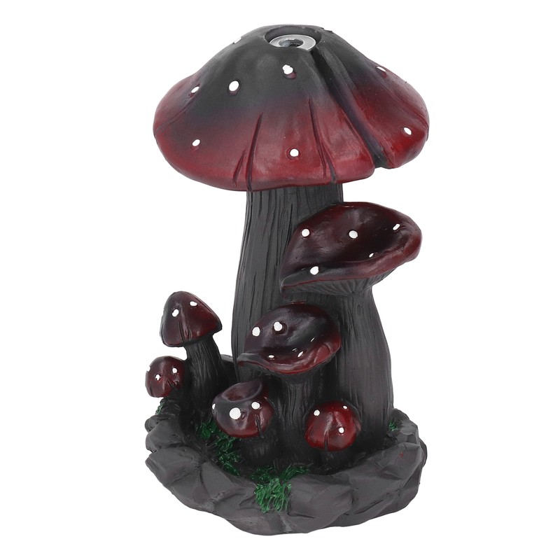 Mushroom Backflow Incense Burners Handcrafted Exquisite Details Resin Backflow Incense
