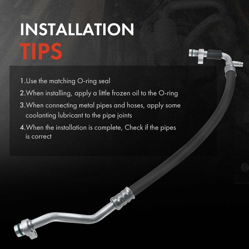 A-Premium A/C Suction Line Hose Assembly Compatible with Nissan Frontier