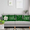 St Patricks Day Throw Pillow Covers 12x12 Set of 4