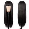 MapofBeauty 22 Inches / 56 cm Women Long Straight Flat