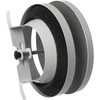 Diameter 100 mm White Metal Anemostat - Supply Air Disc