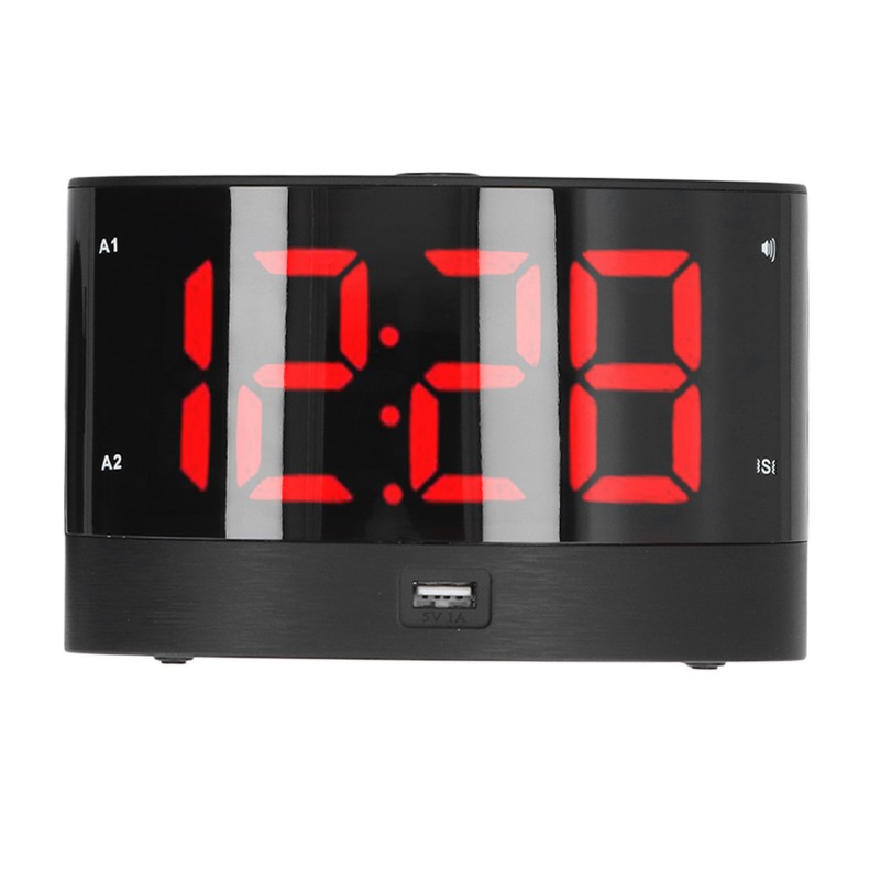Digital Alarm Clock USB Charging Alarm Clock with 3 Vibration