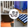 2 inch Side Mount Casters, L-Shaped Heavy Duty Casters Rollers,