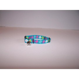 handmade Wet Nose Designs Bright Flower Child Cat Collar Flower Garland Flowers Peace