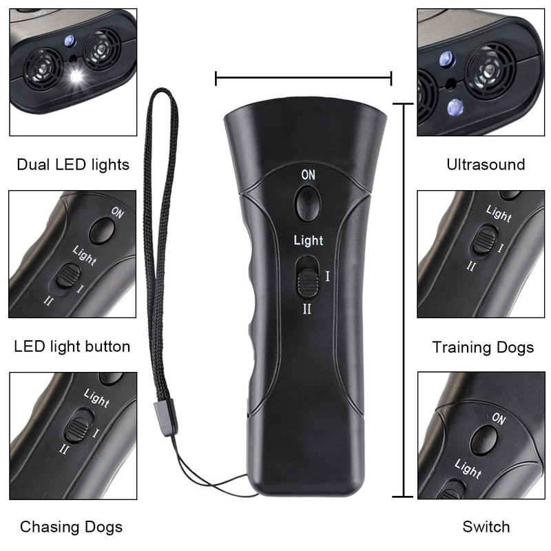 QZC Super Ultrasonic Dog Chaser,Training Dog Banish Dog Machine,Stop Animals