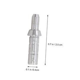 Parliky 40pcs Arrow Nock Tails Aluminum Arrow End Base Fittings for Shaft Lightweight and Durable Accessories for Hunting Equipment