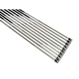 3/16" Stainless Steel Self-Locking Ball Lock Cable Ties (10, 8 Inch)