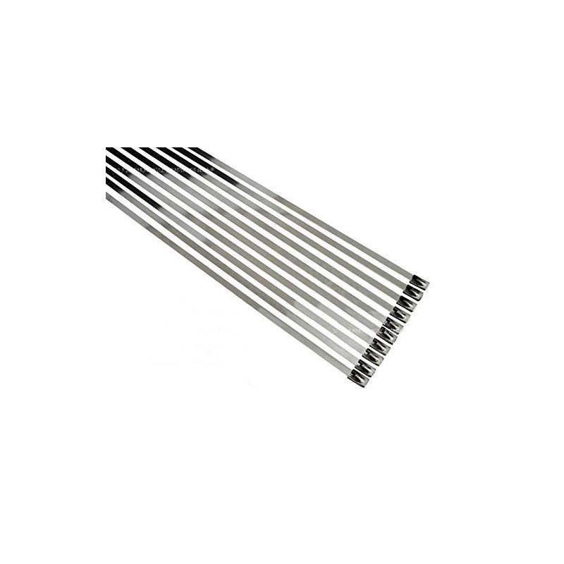 3/16" Stainless Steel Self-Locking Ball Lock Cable Ties (10, 8