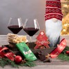 Doiaz Cubiertas Navideñas para Botellas De Vino, Paquete De 4