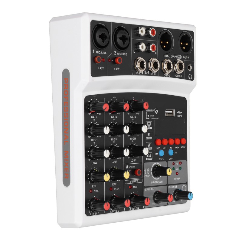 BMG‑04D 4 Channel Mixer 48V Phantom Power Stereo Recording 4
