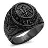 Eternal Sparkles Men's USA Veterans Military Patriotic Masculine Statement Ring