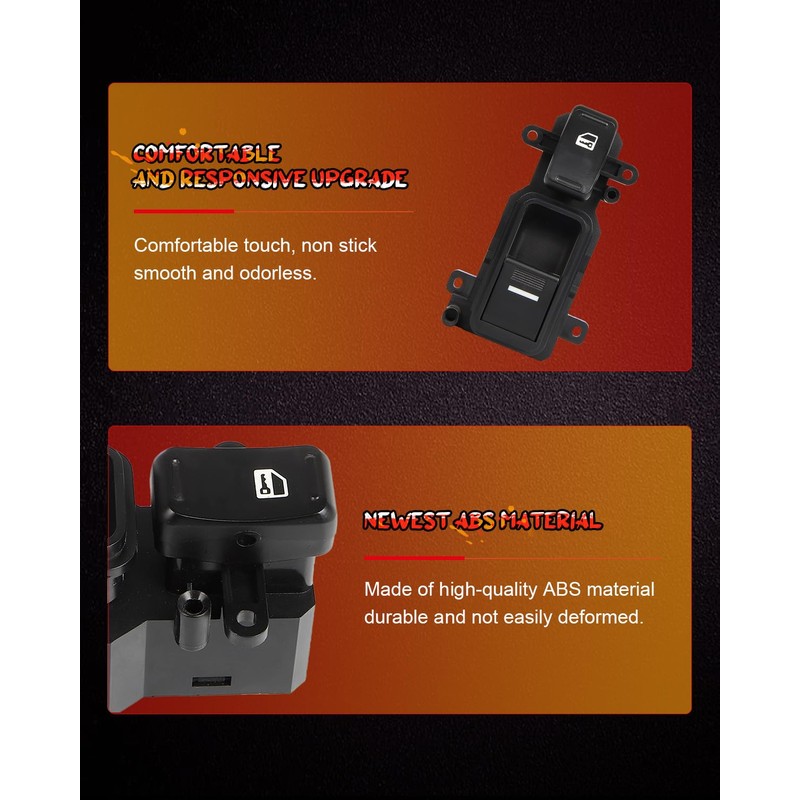 CCIYU Power Window Switch ‎35760-SDA-A21 Front Right Passengers Side Window