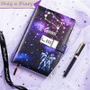 Dzhzal Diary with Lock, Starry Sky Journal for Boys Girls
