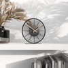 Cander Berlin BLORA Table Clock Silent 18 cm Metal Wooden