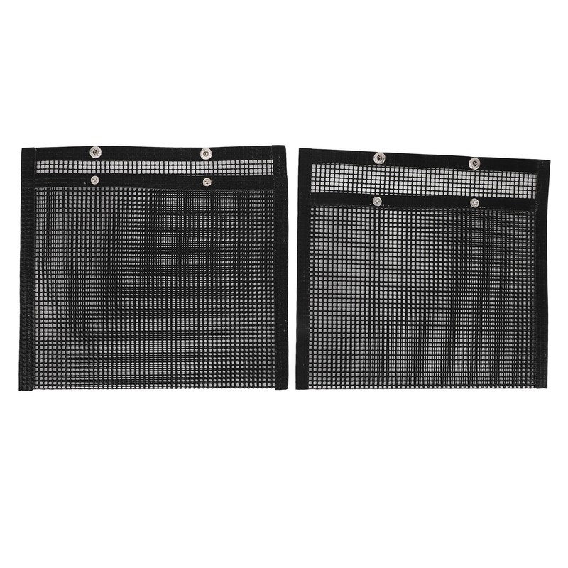 2 Pcs BBQ Mesh Grill Bags Reusable Glass Fibre Heat