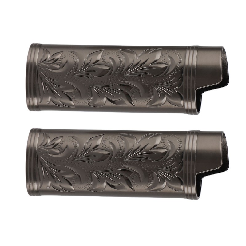 2PCS Torch Lighter Case Vintage Zinc Alloy Eye Catching Long