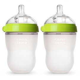 Comotomo Biberón Verde 236.59ml (8oz) 2 pzas