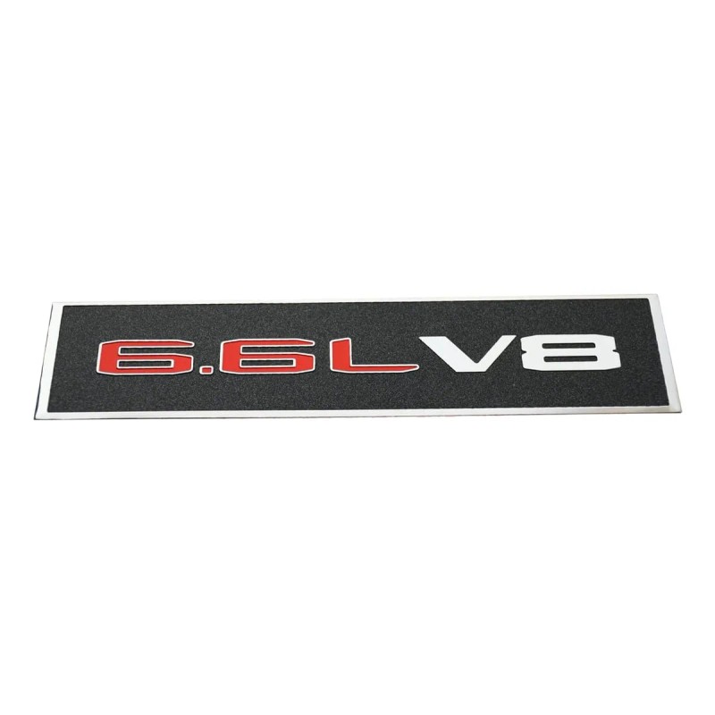 Emblema V8 De Metal Para Gmc Sierra Chevy Silverado2021 Negro