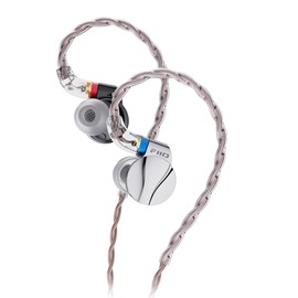 FiiO FD15 13.8mm Magnalium DLC HiFi Dynamic Driver in-Ear Earphone with Stainless Steel Shell, Detachable MMCX Cable (Silver)