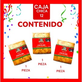 Deliciosa y Suave COCADA BLANCA Elaborada con COCO Fresco e Ingredientes NATURALES -DULCES MEXICANOS- Coconut Candy-Dulces Tradicionales Mexicanos-Set de Regalo para Mujer-Hombre Chica #12 con 3 Piezas